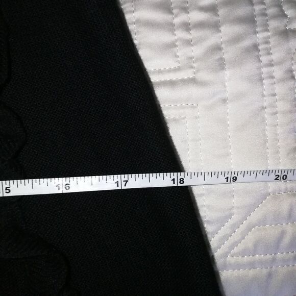 Sonia RYKIEL X H&M Black Pima Cotton Ruffles Knitted Fit & Flare Mini Dress XS - Picture 11 of 14